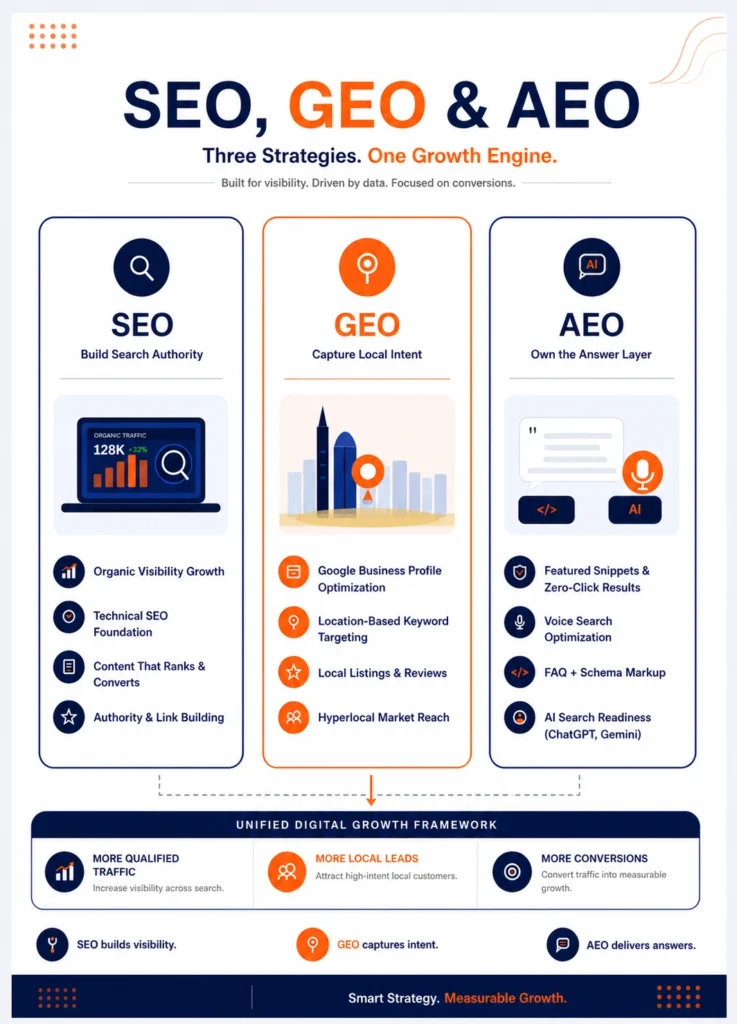 SEO, GEO & AEO Services in Dubai