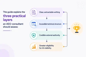 AEO layers for stronger AI search visibility.