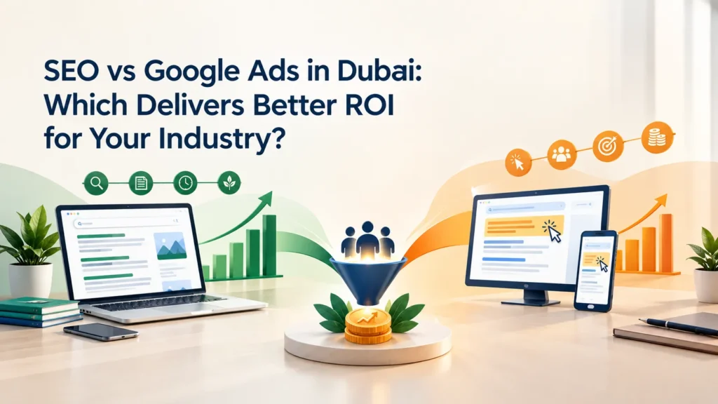 SEO vs Google Ads in Dubai ROI comparison