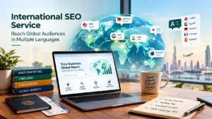 International SEO service helping businesses reach global markets and multilingual audiences